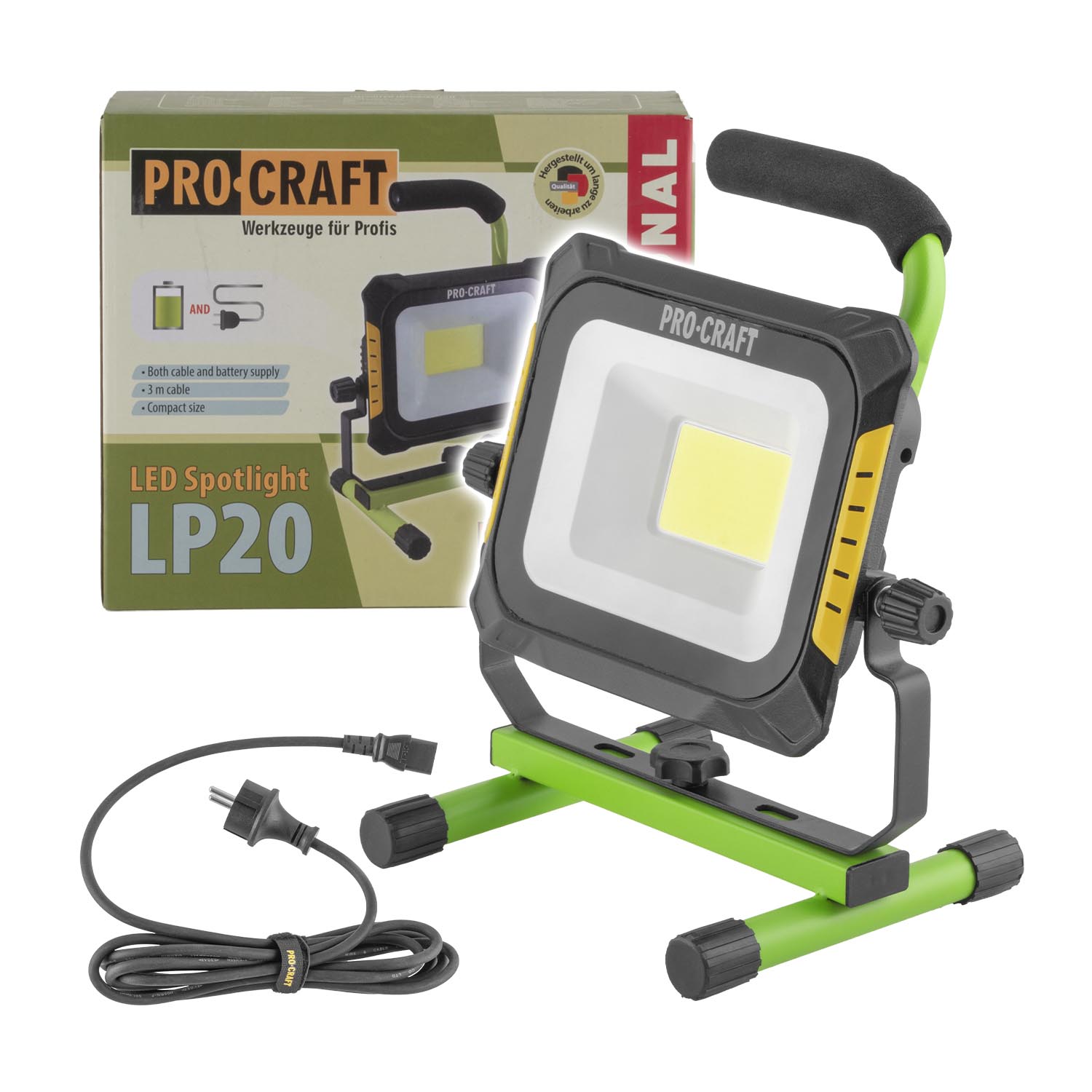 LED reflektor akustický/220V Procraft LP20 bez batérie a nabíjačky | LP20 LED reflektor akustický/220V Procraft LP20 bez batérie a nabíjačky | LP20