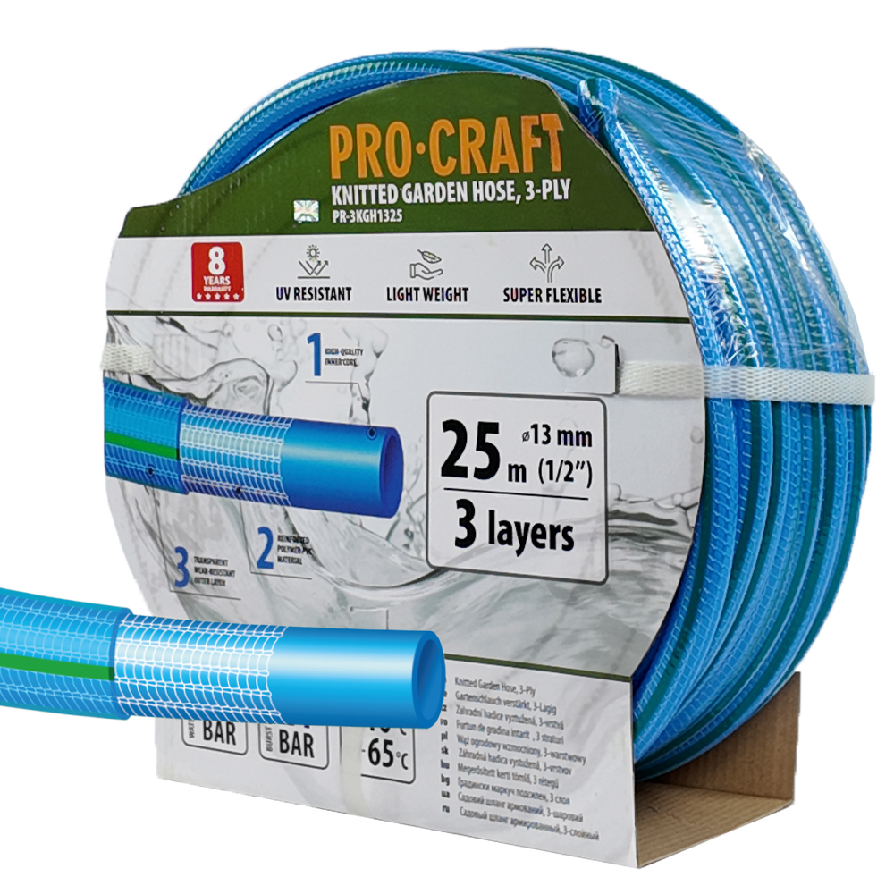 Záhradná hadica Procraft PR-3KGH1325 3-vrstvová Záhradná hadica Procraft PR-3KGH1325 3-vrstvová