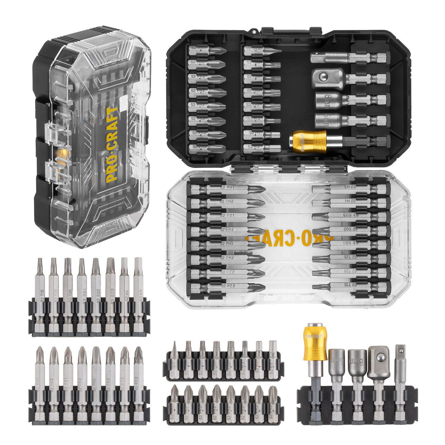 37-dielna sada bitov Procraft BS-37 37-dielna sada bitov Procraft BS-37
