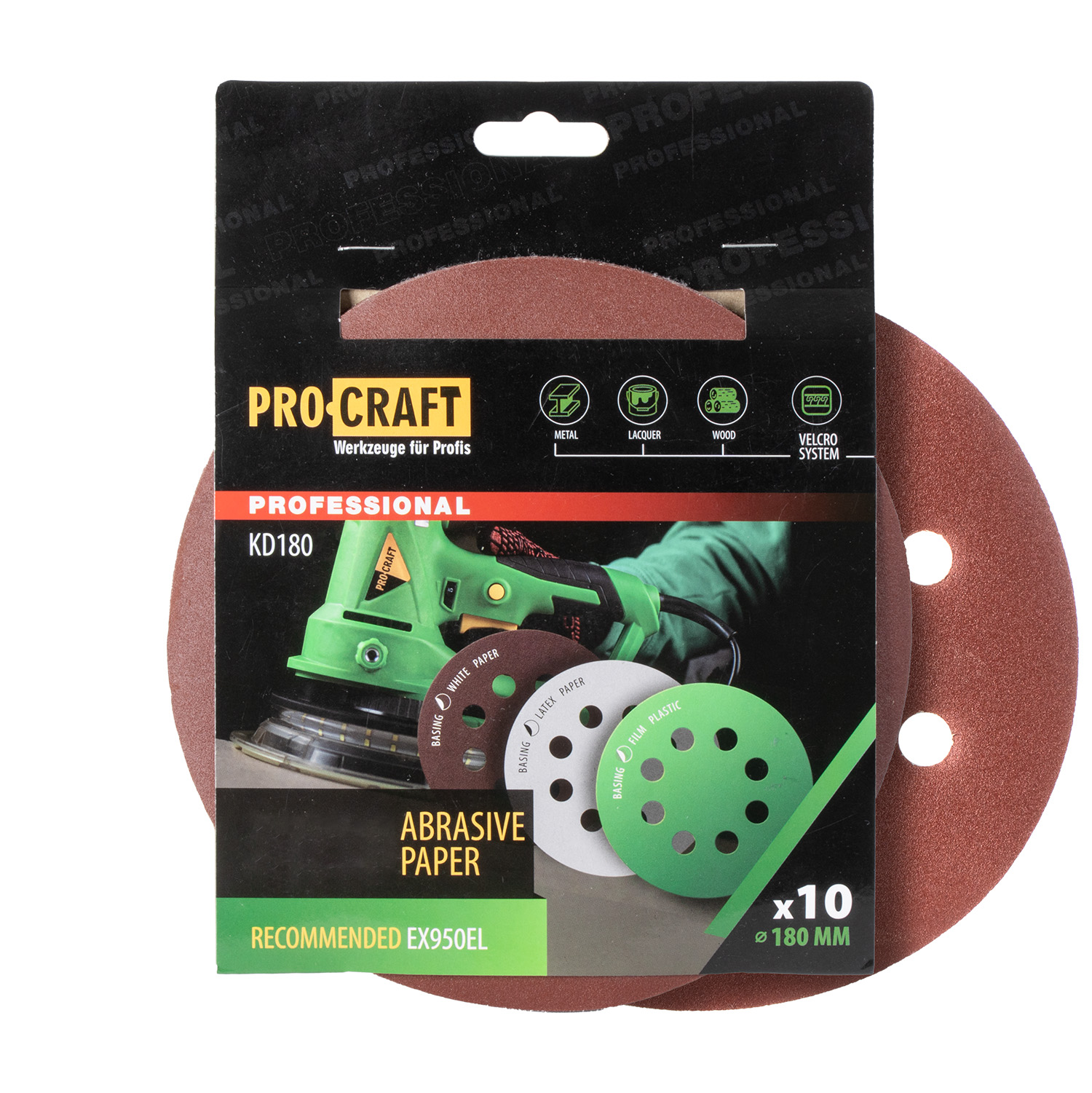 KD180 Brúsny papier (10 ks v balení) - pre brúsky na steny a stropy KD180 Brúsny papier (10 ks v balení) - pre brúsky na steny a stropy