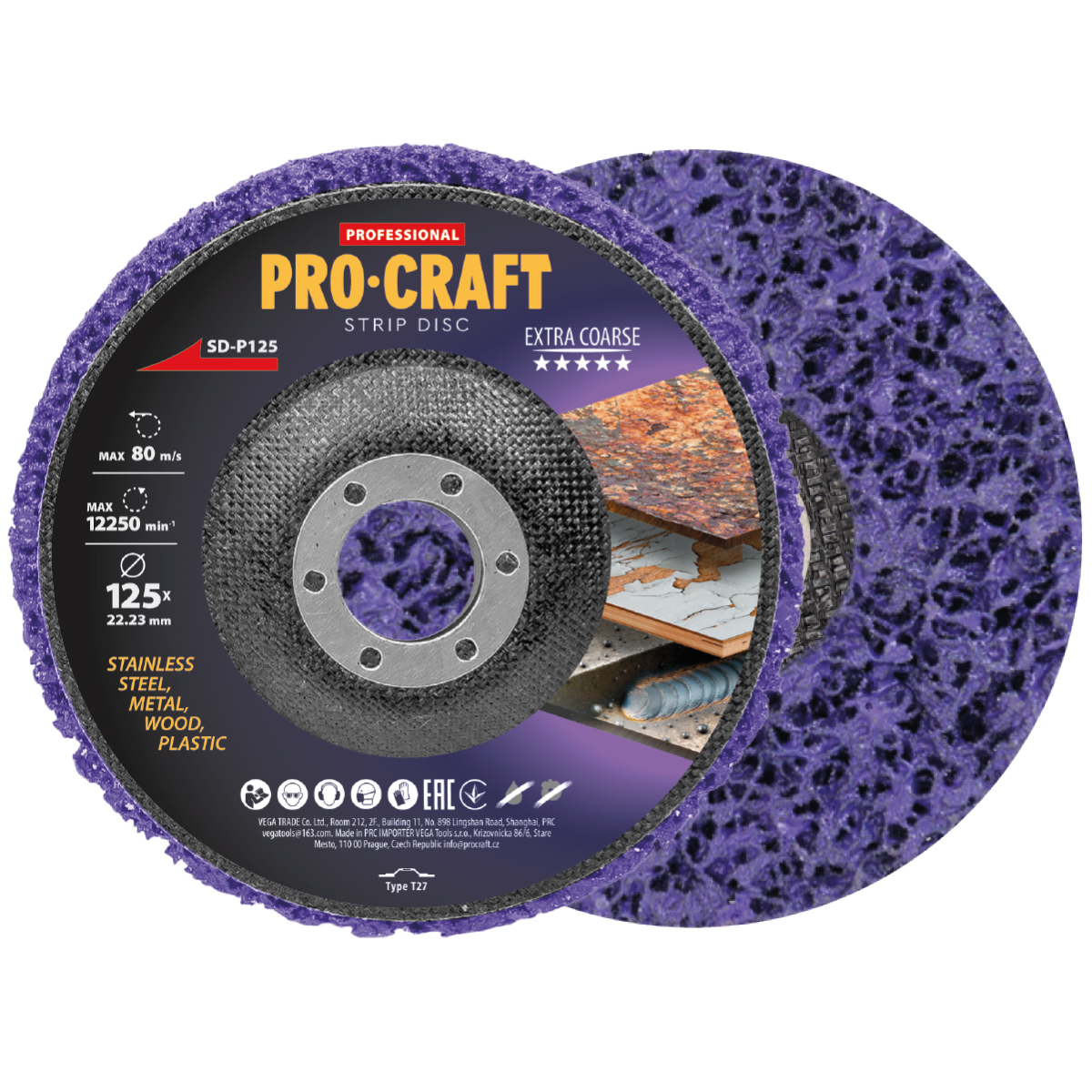 Brúsny kotúč Clean & Strip Procraft SD-P125 | SD-P125 Brúsny kotúč Clean & Strip Procraft SD-P125 | SD-P125