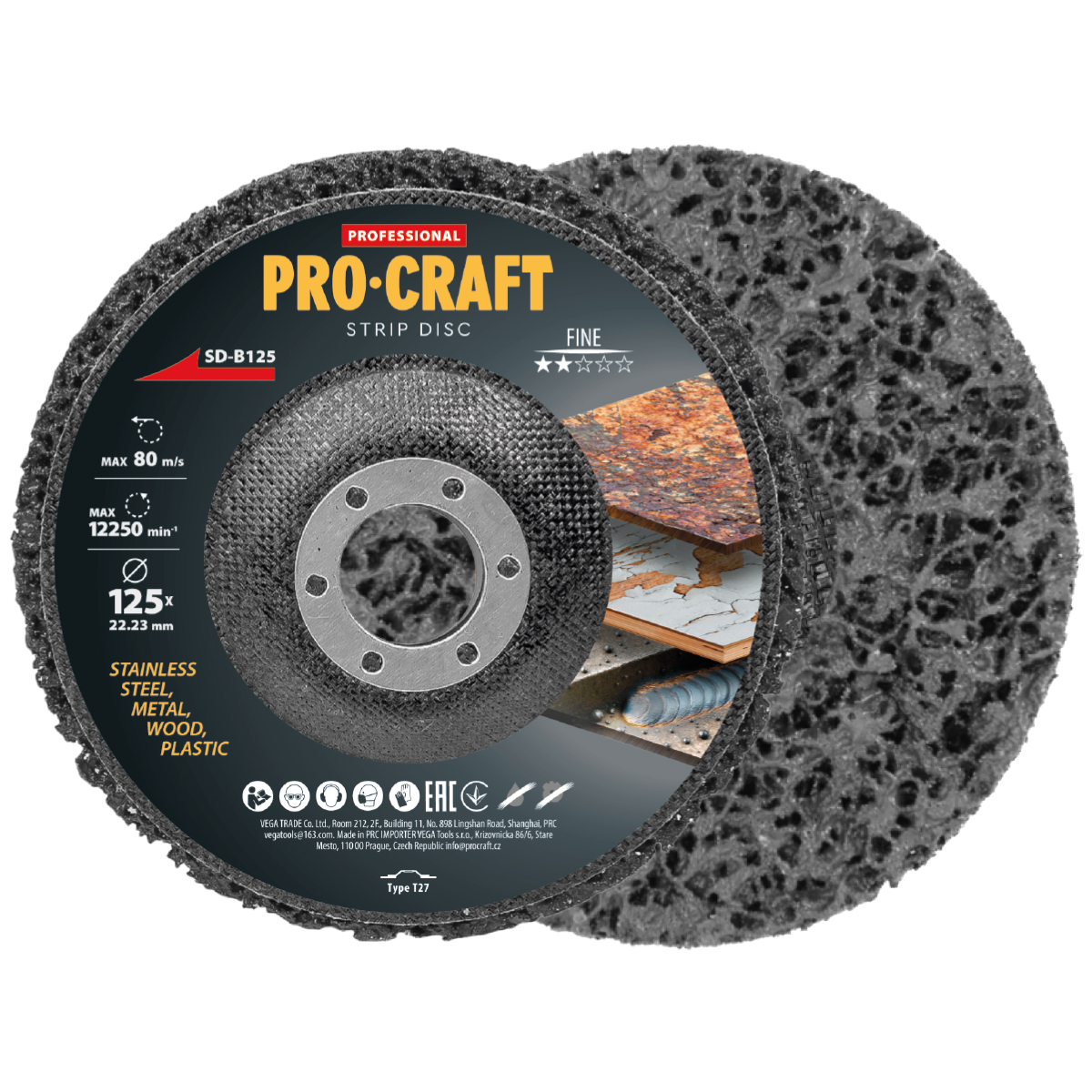 Brúsny kotúč Clean & Strip Procraft SD-B125 | SD-B125 Brúsny kotúč Clean & Strip Procraft SD-B125 | SD-B125