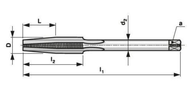 Závitník maticový 223062 NO 2N M18x2