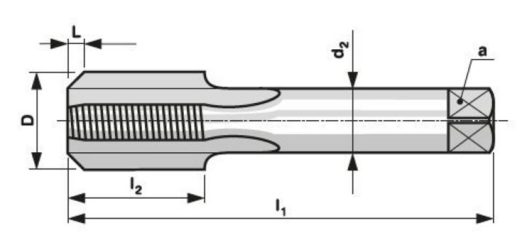 Závitník sadový ručný PN 8/3014 NO Pg 16 sada