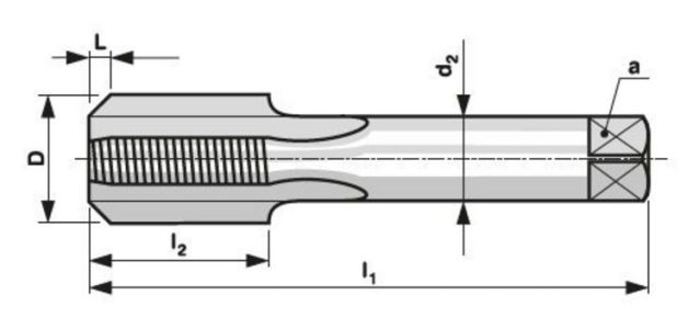 Závitník sadový ručný PN 8/3014 NO Pg 16 sada