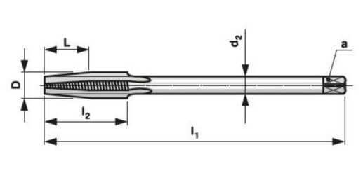 Závitník maticový 223074 HSS 2N MF M10x1
