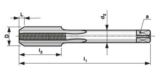 Závitník sadový ručný DIN2181 HSS 2N MF M16x1