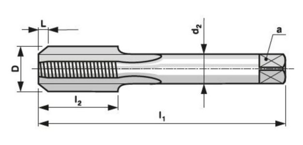 Čelusť zavit.kruhová M27/250 270/LH HSS 6g EN 22 568