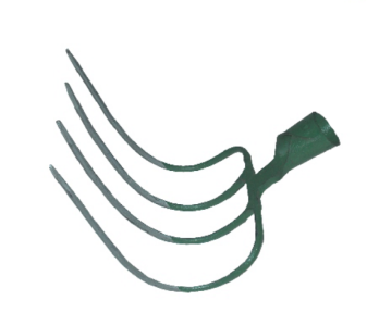 Vidly 4 hroté kopacie zahnuté 5075.01