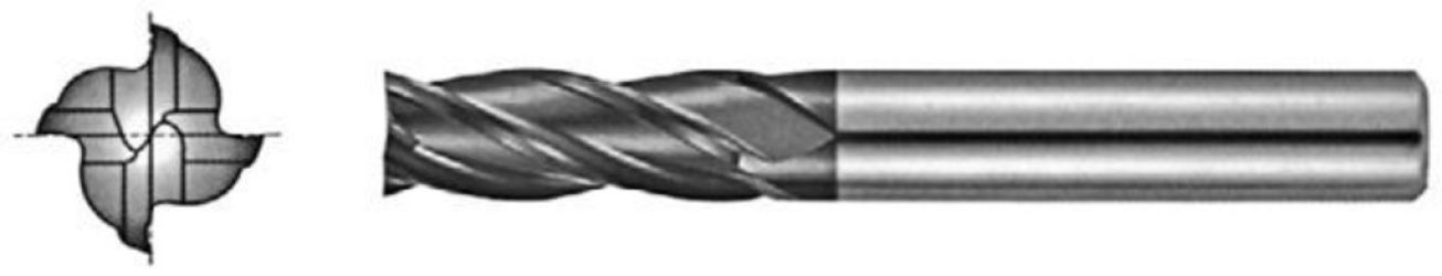 Fréza Ø 6x19 mm štvorbritá TIALN MASTER