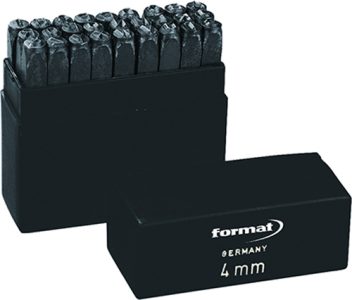 Format Sada písmen vyrážacích SH 10 mm
