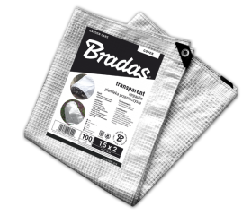 Plachta krycia 2 x 3m 100g transparent PLC1002/3