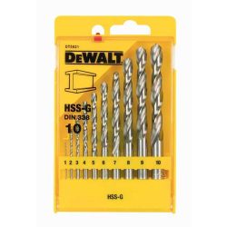 DeWalt sada vrtákov do kovu HSS-G 10-dielna DT5921