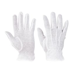 Rukavice Bustard bavlna biele č.8