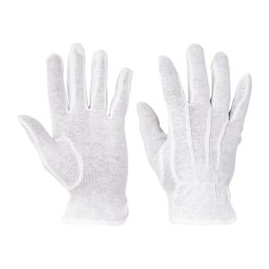 Rukavice Bustard bavlna biele č.8