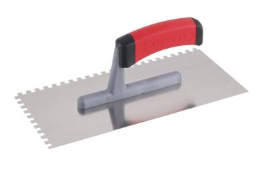 Hladidlo nerez 280 x 130 mm 6-zubé gumová rukoväť Profi 31142