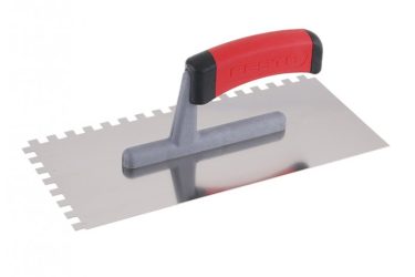 Hladidlo nerez 280 x 130 mm 8-zubé gumová rukoväť Profi 31143