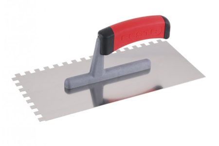 Hladidlo nerez 280 x 130 mm 8-zubé gumová rukoväť Profi 31143