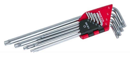 Sada kľúčov Torx T10-T50 9D predĺž. 18491