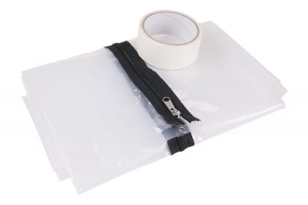 Fólia do dverí so zipsom 1