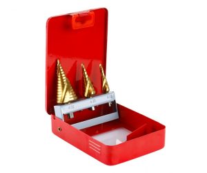Sada stupňovitých vrtákov Tin 4-12/4-20/4-32 mm