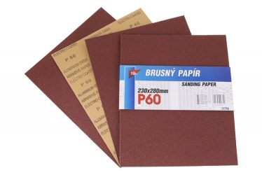 Papier brúsny 230 x 280 mm P60 10 ks 21716