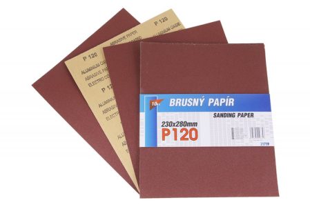 Papier brúsny 230 x 280 mm P120 10 ks 21719