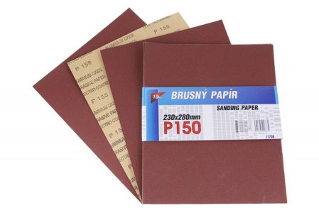 Papier brúsny 230 x 280 mm P150 10 ks 21720