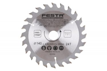 Kotúč pílový 140 x 20 mm 24 zubov TCT Festa 22302