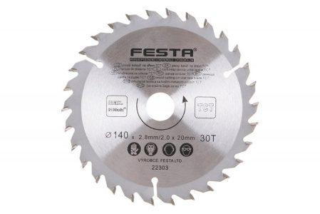 Kotúč pílový 140 x 20 mm 30 zubov TCT Festa 22303