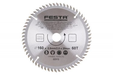 Kotúč Pílový  160 x 20 / 60z TCT 22313 Festa