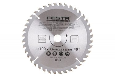 Kotúč Pílový  190 x 20 / 40z TCT 22319 Festa