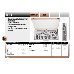 Súprava závitorezných nástrojov G1-II NO