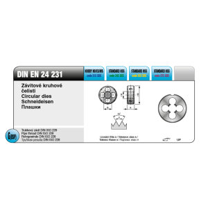 Čeľusť závitová kruhová ZKC 3212 G 3/4 x 14 HSSE 292340 DIN 24231