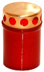 Sviečka hrobová parafínová s vrchnákom 70g