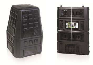 Kompostér EVOGREEN 850 lt čierny bez obalu