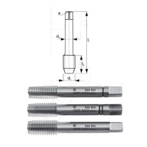 Závitník sadový ručný 3010 M 4 II. HSS /k.č.0200/ ISO2-6H Ždánice