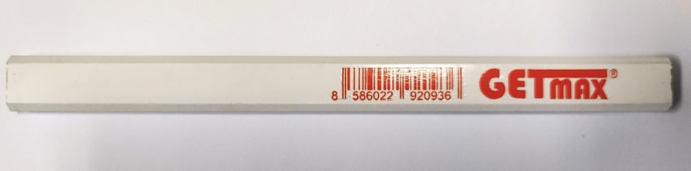 Ceruzka tesárska biela GETMAX hranatá 180 mm
