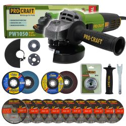 Uhlová brúska Procraft SPW1050 + rýchloupínacia matica RM14