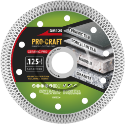 Diamantový rezný kotúč Ceramic PRO Procraft DM125 | DM125