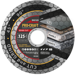 Diamantový kotúč Edge Cut Procraft DG125 | DG125