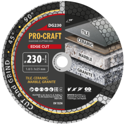 Diamantový kotúč Edge Cut Procraft DG230 | DG230