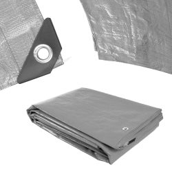 Plachta Procraft ST3x6 200g/m² nepremokavá s okami 3x6 m strieborná | ST3x6